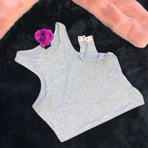 Forever21 Gray Tank Bodysuit